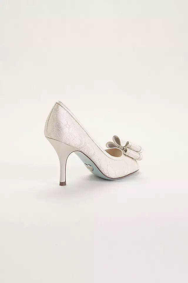 Blue by Betsey Johnson Peep Toe Pump with Bow Image 2