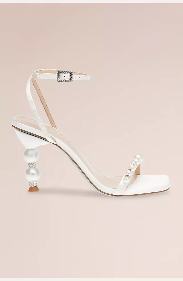 Pearl High Heel Sandals Image 5
