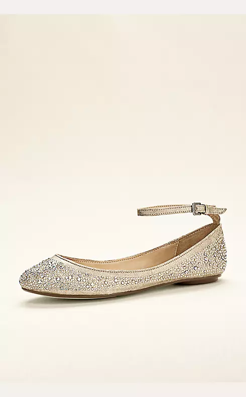 Blue by Betsey Johnson Crystal Ballet Flat Image 1