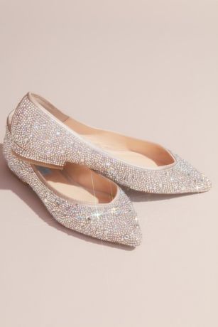 flat shoes glitter