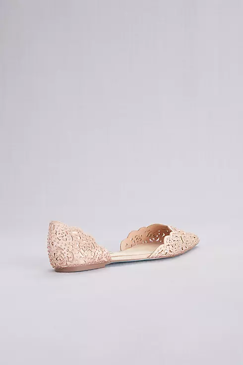 Embellished Floral Cutout d'Orsay Flats Image 2