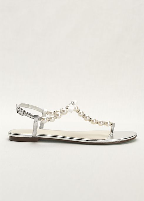 Blue by Betsey Johnson Pearl and Crystal Sandal Image 3