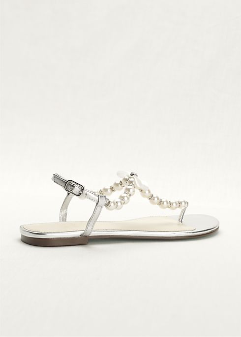 Blue by Betsey Johnson Pearl and Crystal Sandal Image 2