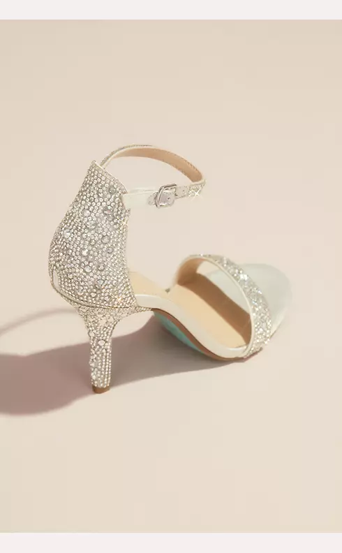 Jeweled Metallic Stiletto Sandals Image 2