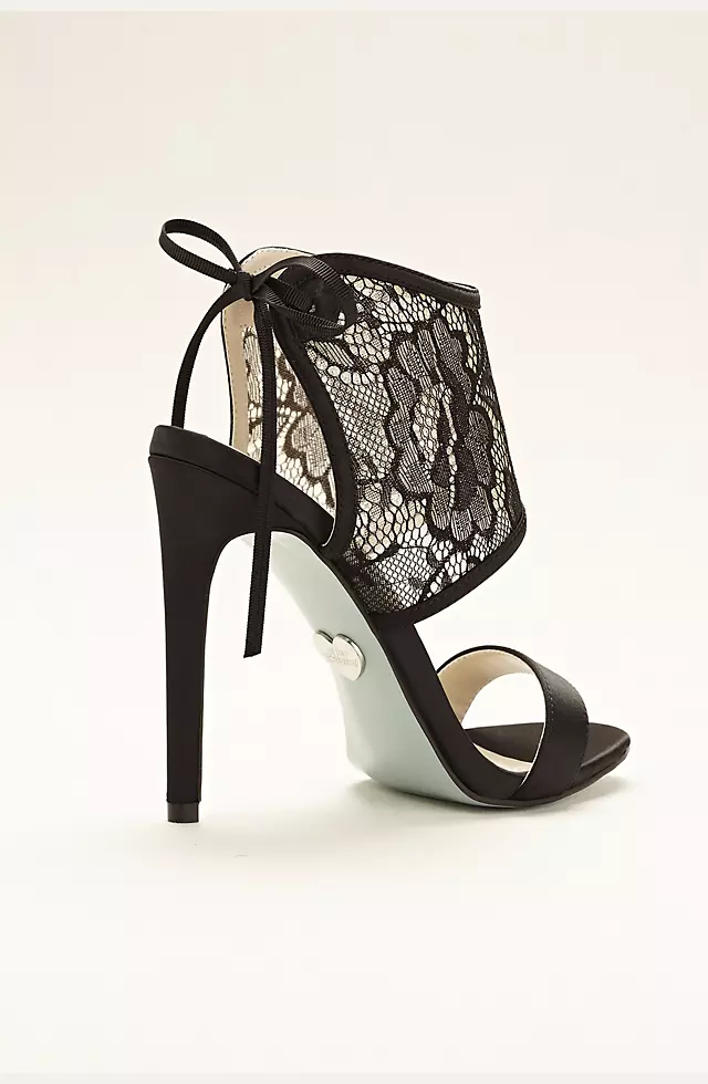 Blue by Betsey Johnson Satin and Lace Sandal Image 2