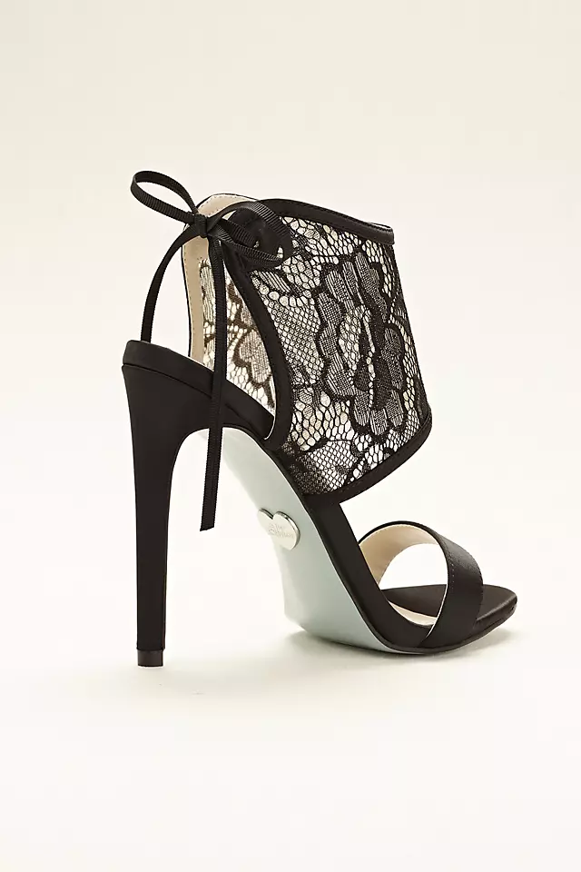 Blue by Betsey Johnson Satin and Lace Sandal Image 2