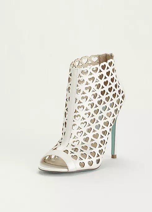 Blue by Betsey Johnson Laser Cut Bootie Image 1
