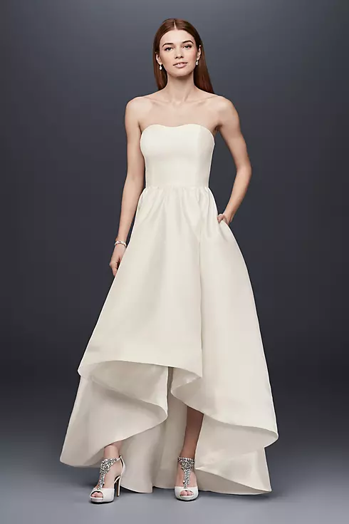 Mikado High-Low Wedding Dress Image 1