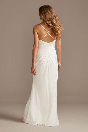 Crepe Tuxedo Sheath Dress