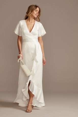 casual short wedding dress