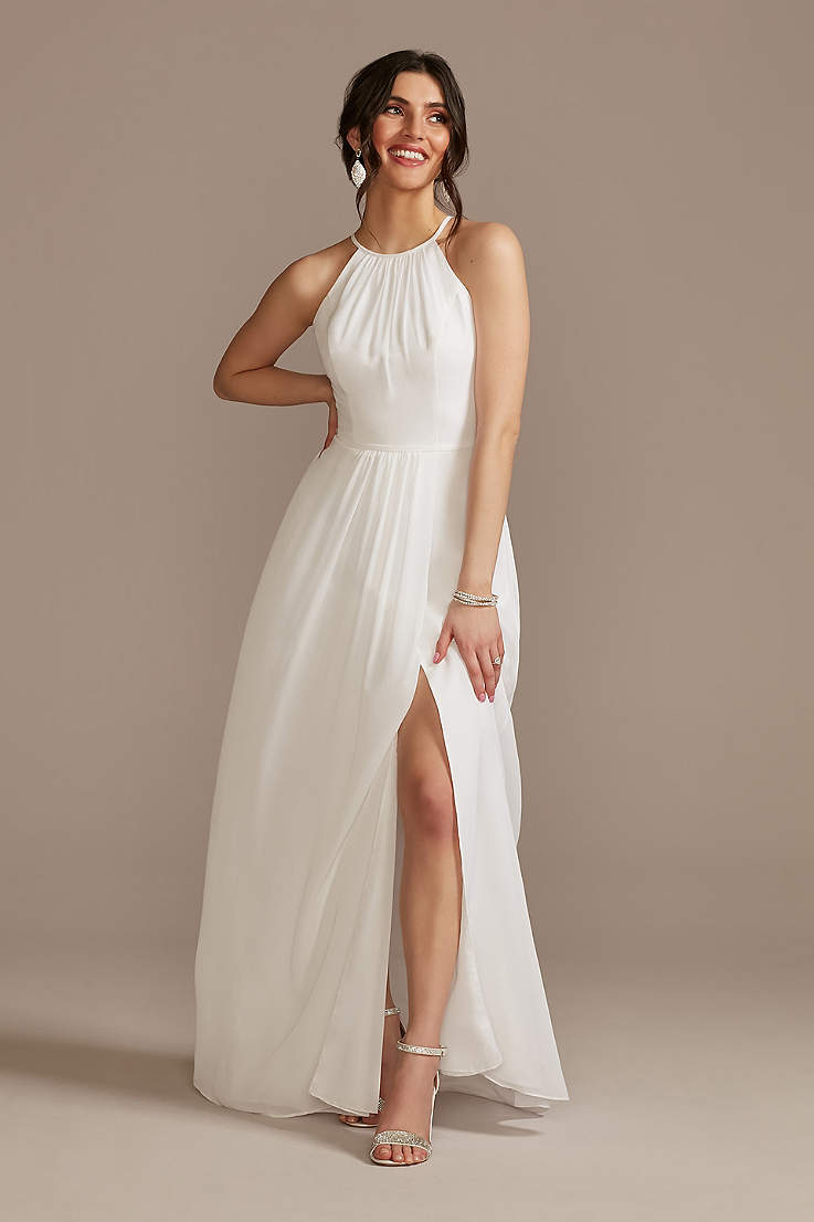 Halter Wedding Dresses ☀ Gowns | David ...