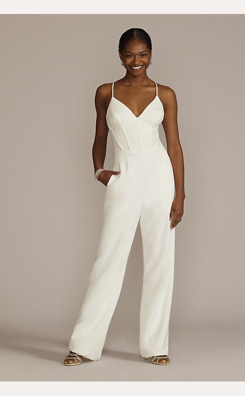 Elegant White Jumpsuit White Jumpsuit Elegant Bridal -  in 2023