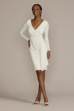 Long Sleeve Plus Size Jersey Dress | David's Bridal