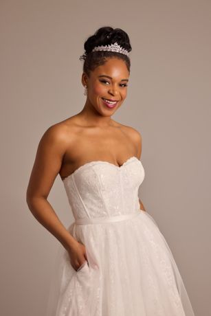 2 piece corset wedding dress