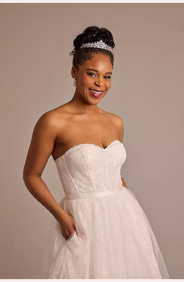 Strapless Corset A-Line Wedding Dress