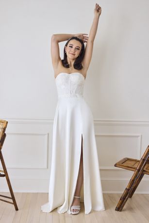 Silk Charmeuse Wedding Dress