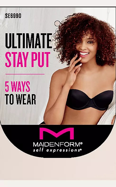 Maidenform Ultimate Stay Put Strapless Bra Size 34D Nude Power