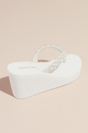 Touch Ups Shelly Wedge Sandal | David's Bridal