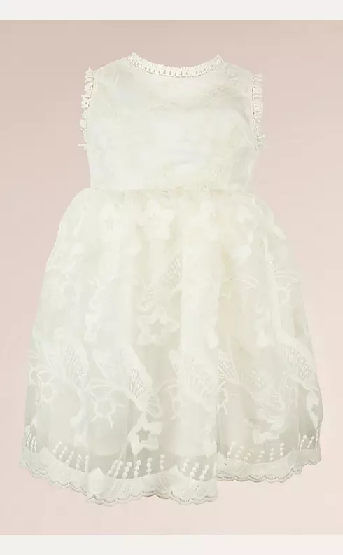 Embroidered Butterfly and Star Flower Girl Dress Image 1