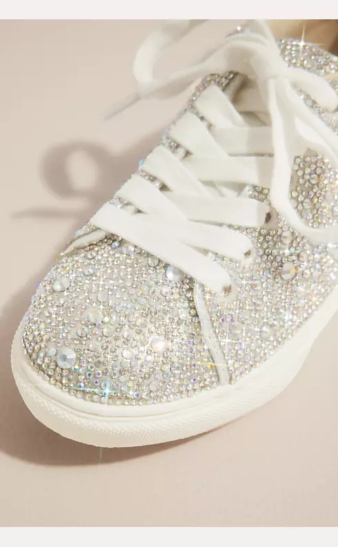 Flower Girl Sparkly Crystal Platform Sneaker | David's Bridal
