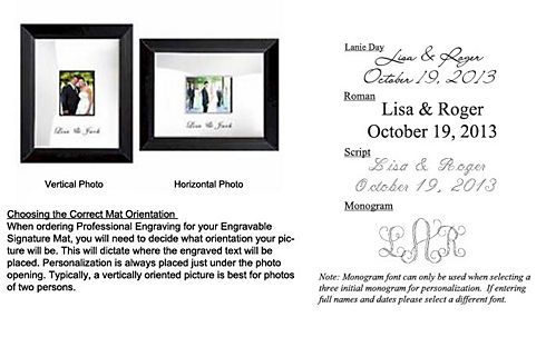 Personalized Signature Frame with Beveled Frame Image 2