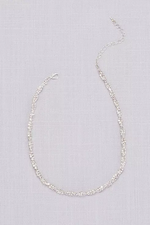 Twisted Pave Rhinestone Necklace Image 1