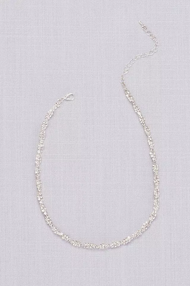Twisted Pave Rhinestone Necklace Image