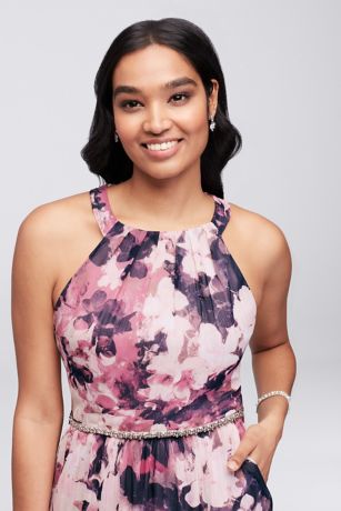 Bell Jadin Chiffon Dress ピンク Belle Jardin Chiffon Dress