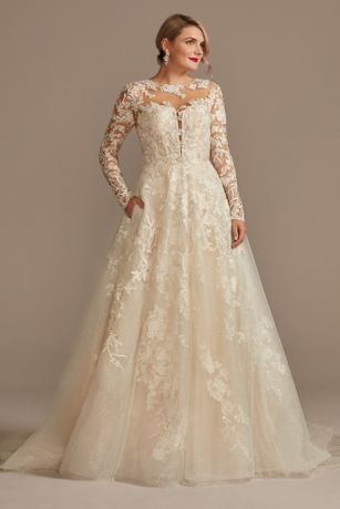 Strapless Lace and Tulle Corset Wedding Dress