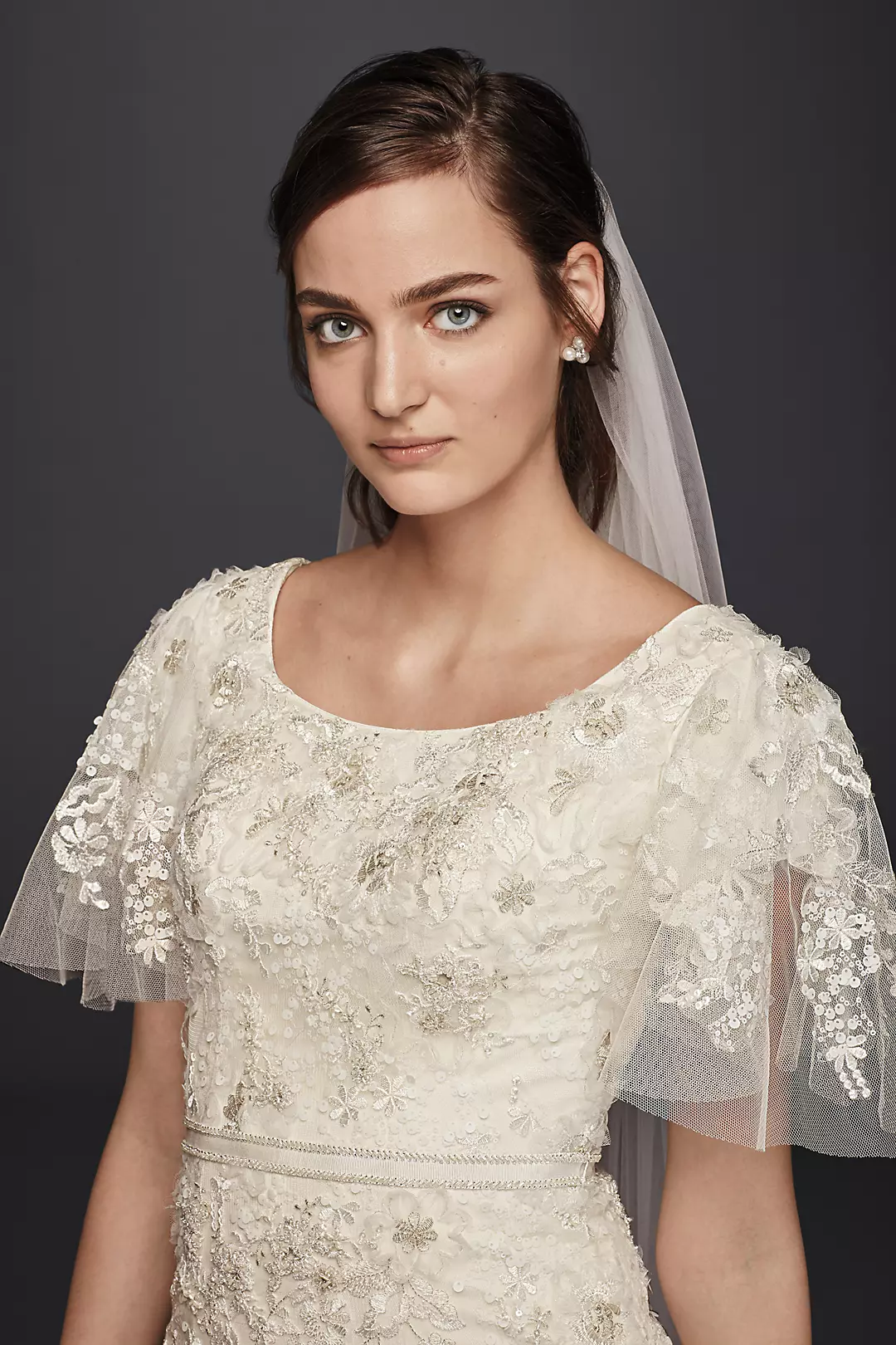 Melissa Sweet Net Wedding Dress with Straps | David's Bridal