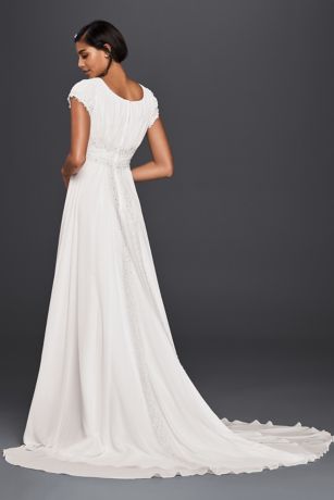 david's bridal empire waist chiffon