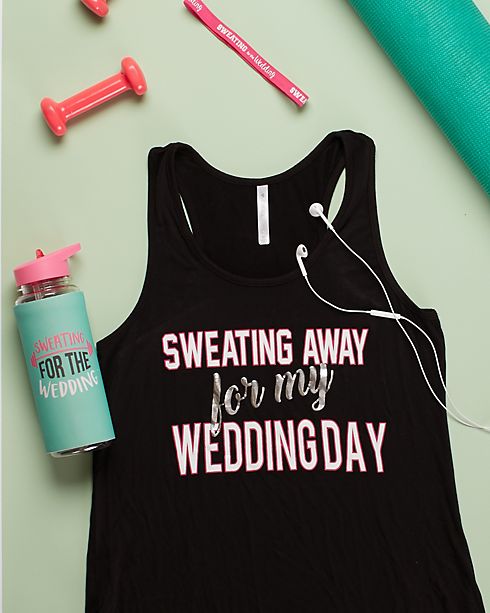 Sweating Away for My Wedding Day Tank Top  Image 3