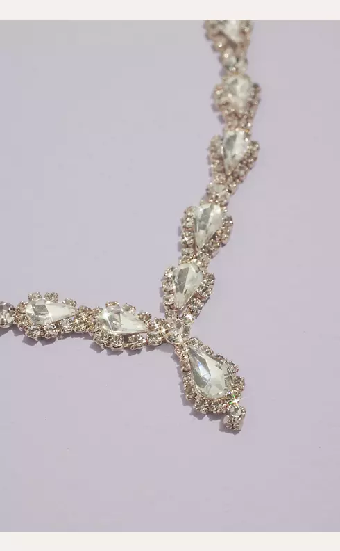Teardrop Crystal Jewelry Set Image 2