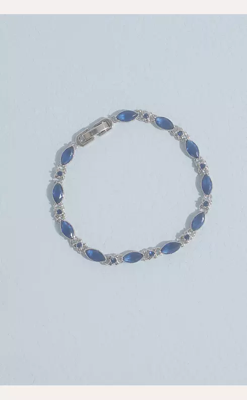 Sparkling Sapphire Blue Square Gem Beads, Bling Dangly Beads,Pen Focal –  MrBiteBabyStore