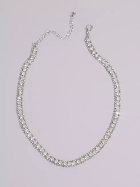 Rhinestone Crystal Collar Necklace Image 1