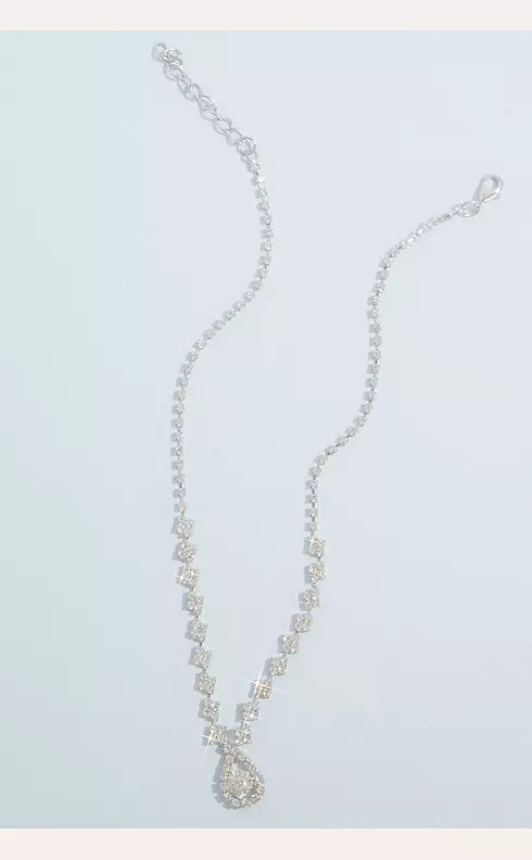 Crystal Teardrop Necklace and Earring Set | David's Bridal