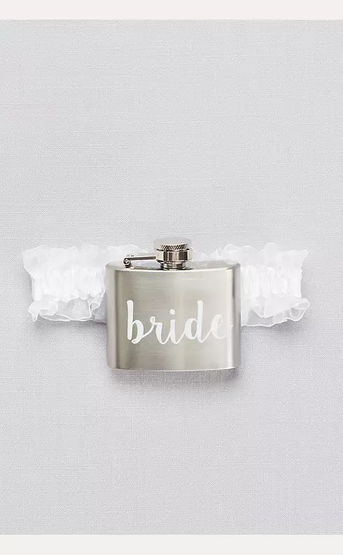 Bride Flask Plus Garter Image 1