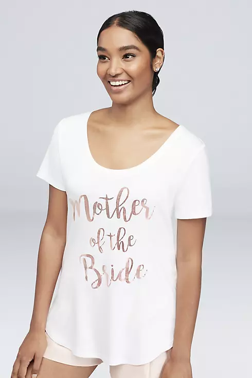 Rose Gold Foil Mother of the Bride Tee Image 1