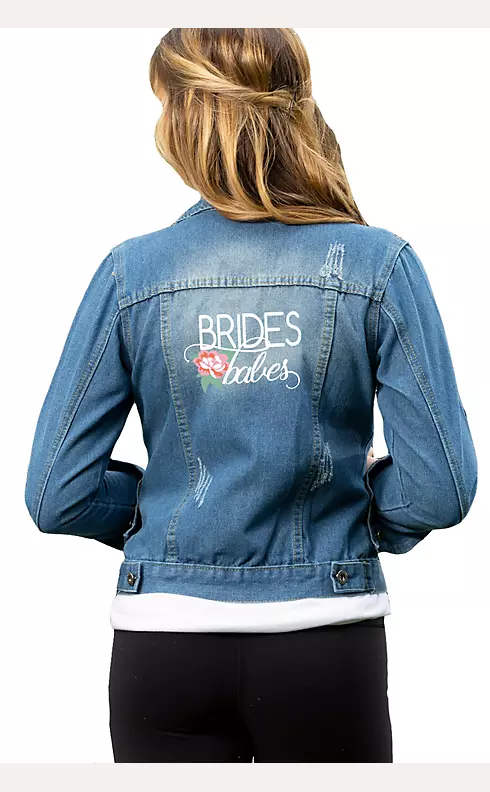 Embroidered Brides Babes Jean Jacket Image 2