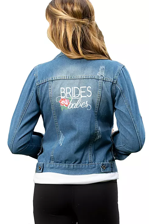 Embroidered Brides Babes Jean Jacket Image 2