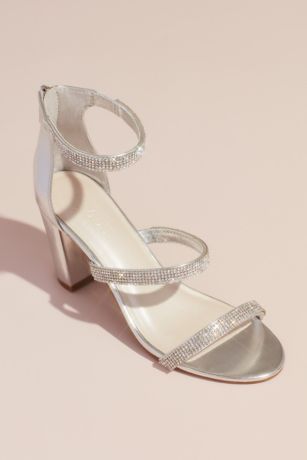 silver sandal heels for prom