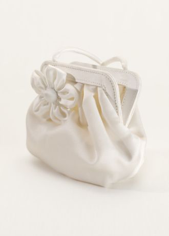 Moss Flower Girl Purse with Lace Bow