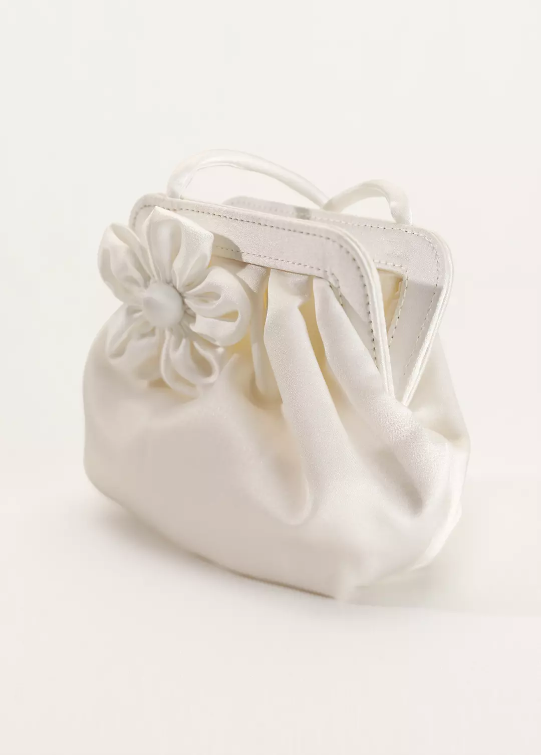 Flower Girl Handbag with 3D Floral Detail Image 3