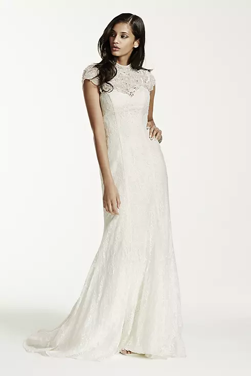 As-Is Petite Lace Sheath Gown  Image 1