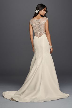 david's bridal plunging neckline