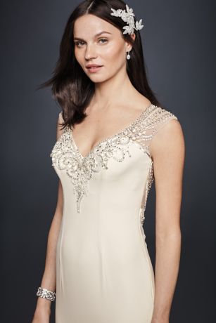 crepe back satin david's bridal