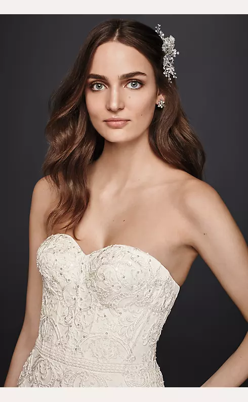 As-Is Corset Bodice Mermaid Lace Wedding Dress Image 3