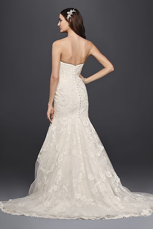 Corset Bodice Mermaid Lace Wedding Dress Image 2