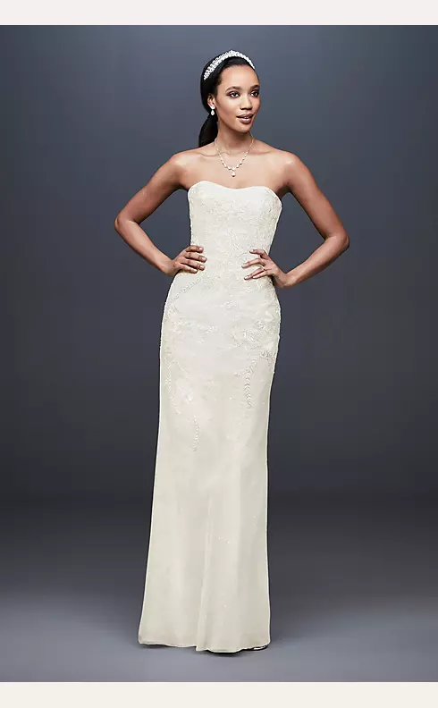 As-Is Wedding Dress with Detachable Overskirt Image 1
