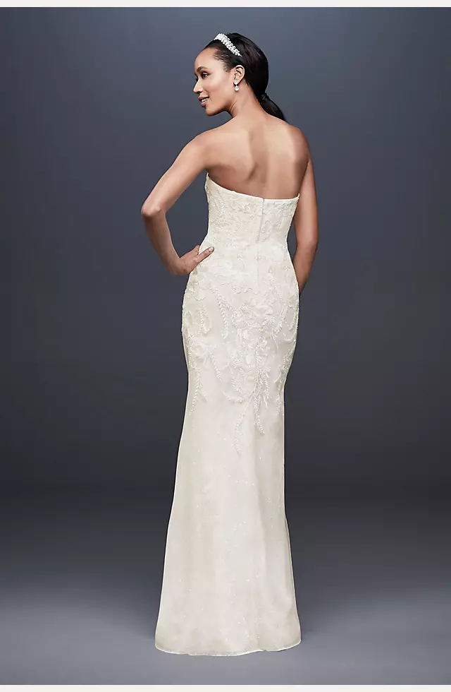 As-Is Wedding Dress with Detachable Overskirt Image 2